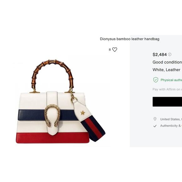 💎✨LIMITED EDITION Gucci Dionysus Bamboo Top Handle Bag - Picture 8 of 10